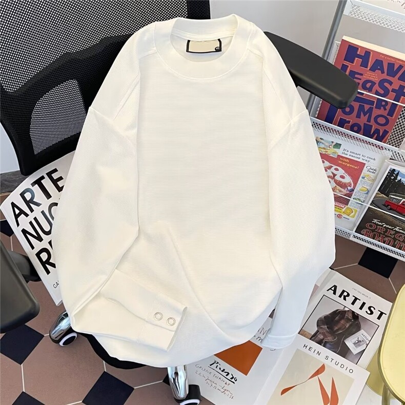 男宽松袖口设计感春季新款T恤内搭打底衫男百搭上衣T3049/P35,男装T恤,星座506B