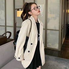 23年新品法式慵懒风灯芯绒西装外套，女装西装，菡迪欧娜