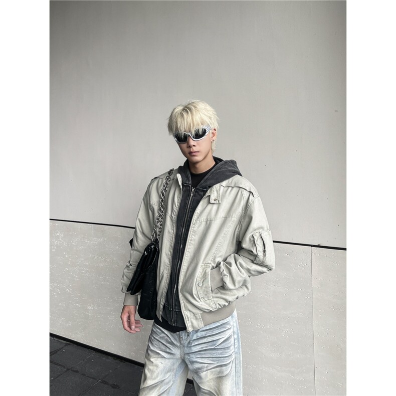 W10542-P75 网图现货 新款设计感宽松百搭棒球服夹克外套 高品质图片