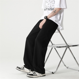 2026春夏季新款宽松直筒西裤坠感阔腿裤潮XZ211-1-K2307-P45，男装西裤，星座211-1
