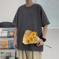 260克新款多色男士情侣款款松潮流半袖青少年圆领短袖JC022P17，男装T恤，星座1905A（原电商B343）