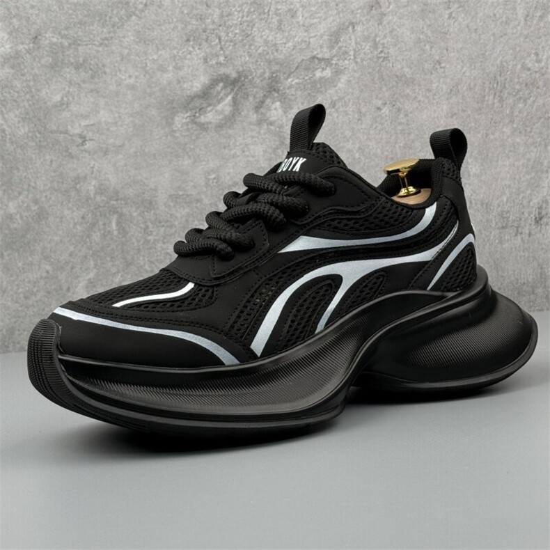 A1122-P285夏季新款透气网面鞋厚底增高老爹鞋百搭运动休闲鞋男，男鞋休闲鞋，星座1407-6