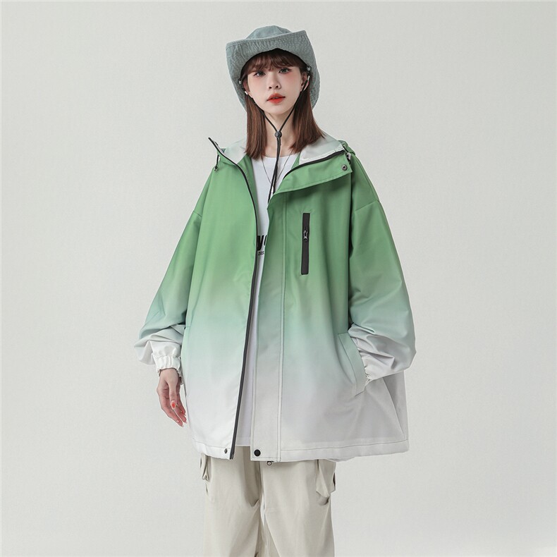 2026中性风山系防水冲锋衣渐变色夹克女大码M-5XL休闲JK77088P85，男装夹克，星座227-7