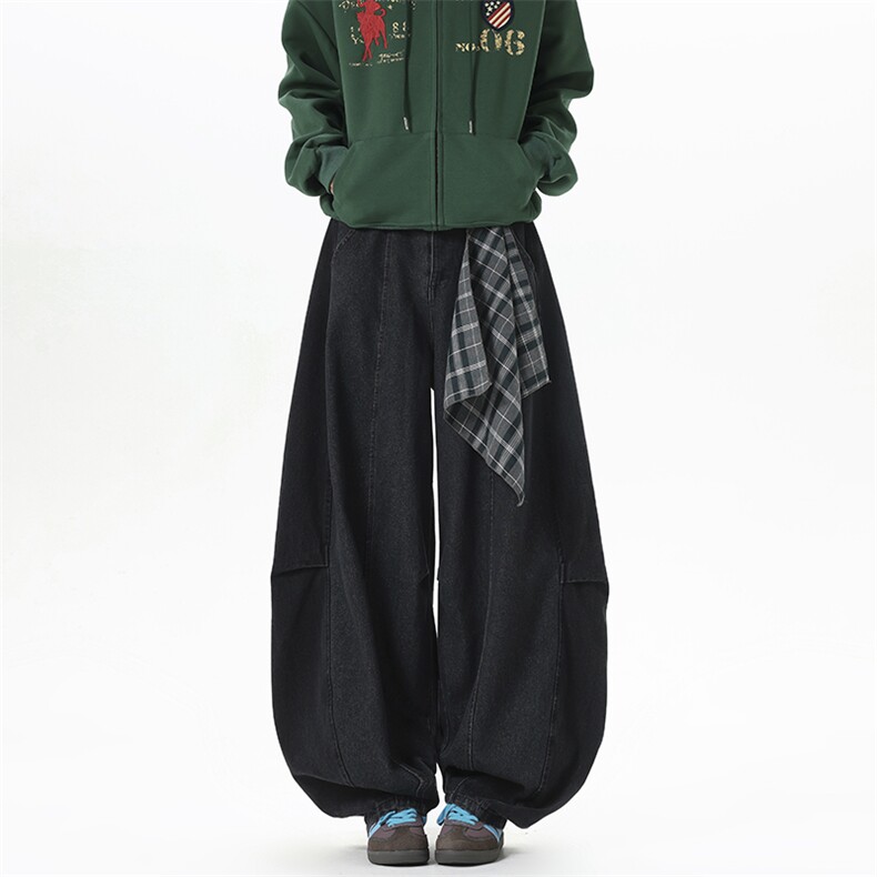 【现货】XZ1218BK637特价P54美式复古重工可拆卸方巾牛仔裤，男装牛仔裤，星座1218（原611-3）