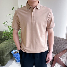 夏季纯色经典夏季男短袖翻领polo衫T恤9203-P40，男装T恤，星座1012-1