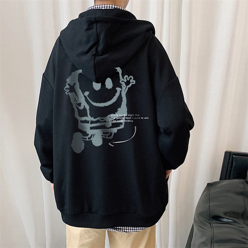 KS21245-P38海绵宝宝连帽开衫卫衣男运动外套大码班服,男装卫衣,电商A040