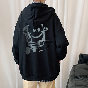 KS21245-P38 海绵宝宝连帽开衫卫衣男运动外套大码班服图片