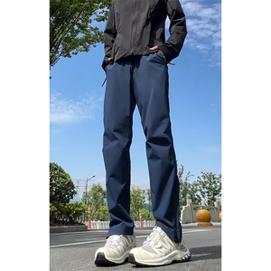 复合版本新款户外登山侧拉链大码直筒休闲裤男K59551-特P50控98图片