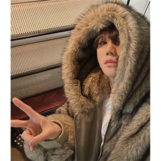 706-1-MY0056-P148冬季男士保暖毛绒连帽仿貂毛外套座山雕棉服，男装棉衣，星座706-1