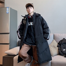 冬季韩版棉衣棉服男女情侣装加厚棉袄两杠中长款外套516/P100，男装棉衣，星座506