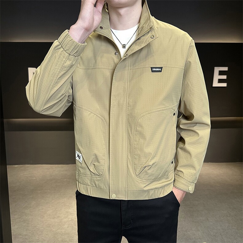 JK841-P752026年春季新款男装时尚夹克ins潮立领工装外套男,男装夹克,星座507A（原星座306B-2）
