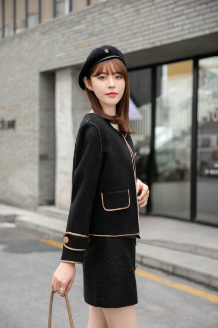 冬装新款：双面羊绒小香风外套M一X，其它，拉思维加丝