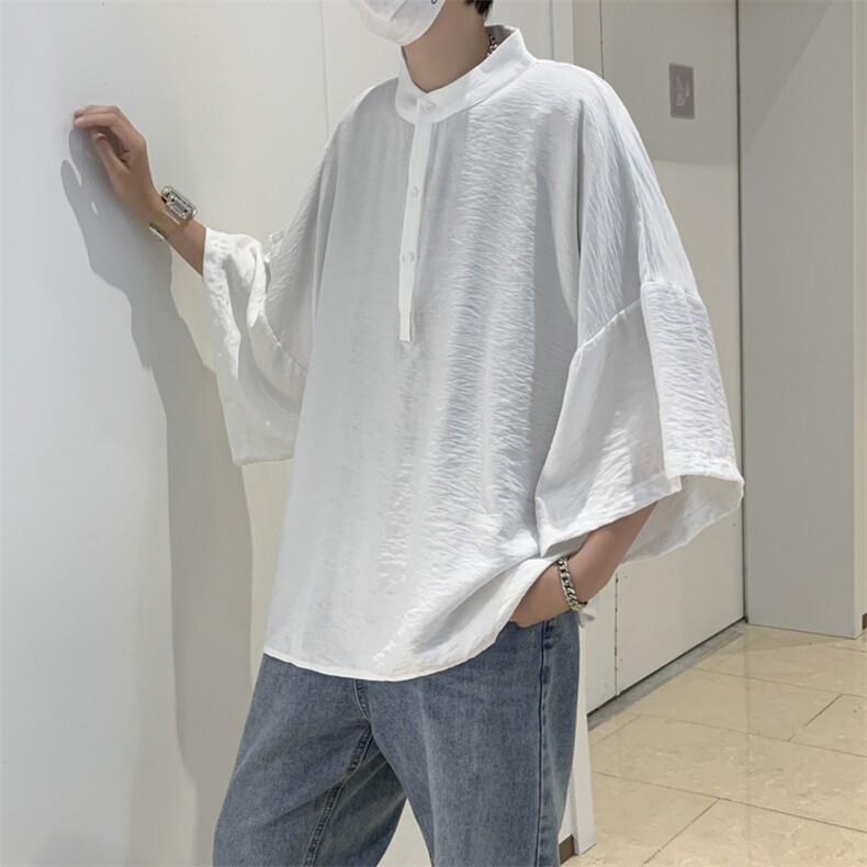 男士短袖t恤夏季衬衣黑白打底衫男女上衣潮流百搭情侣装衣服~T660,男装T恤,星座601-1