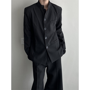 高质量新中式中山装垫肩西服外套XF001-P60图片