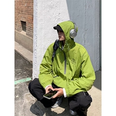 美式户外机能连帽宽松防晒速干夹克外套冲锋衣QF07P35，男装夹克，星座1116-2