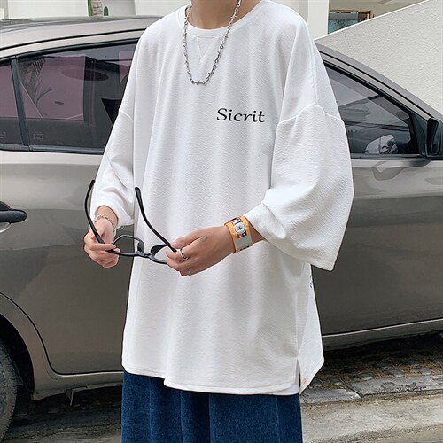 Q11098-P30春夏季七分袖t恤男大码五分袖男短袖中袖，男装T恤，电商A040