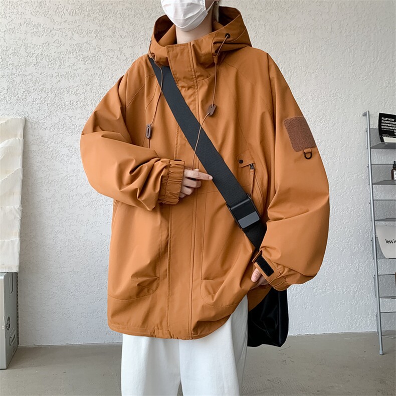 冲锋衣外套男春秋户外徒步登山服夹克潮牌痞帅高级感JK90-P85图片