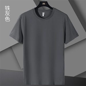2024年秋季时尚都市青春流行短袖圆领天丝棉T恤男装图片