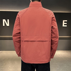 秋冬加棉加厚大码工装外套男士帅气立领夹克时尚棉服ZY802-P65，男装棉衣，星座310B-3
