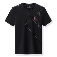 男装2023夏季新款男士polo衫短袖翻领免烫商务宽松中年t恤夏装，男装T恤，电商B212（原钱塘6029）