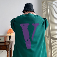量大优重磅220克华夫格短袖T恤紫v印花HT311-特P20（抖音不可售），男装T恤，星座508（原C305）