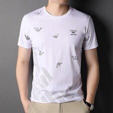 D22808钱塘2020-2夏季男士圆领商务精品短袖T恤P50，男装T恤，钱塘207-2