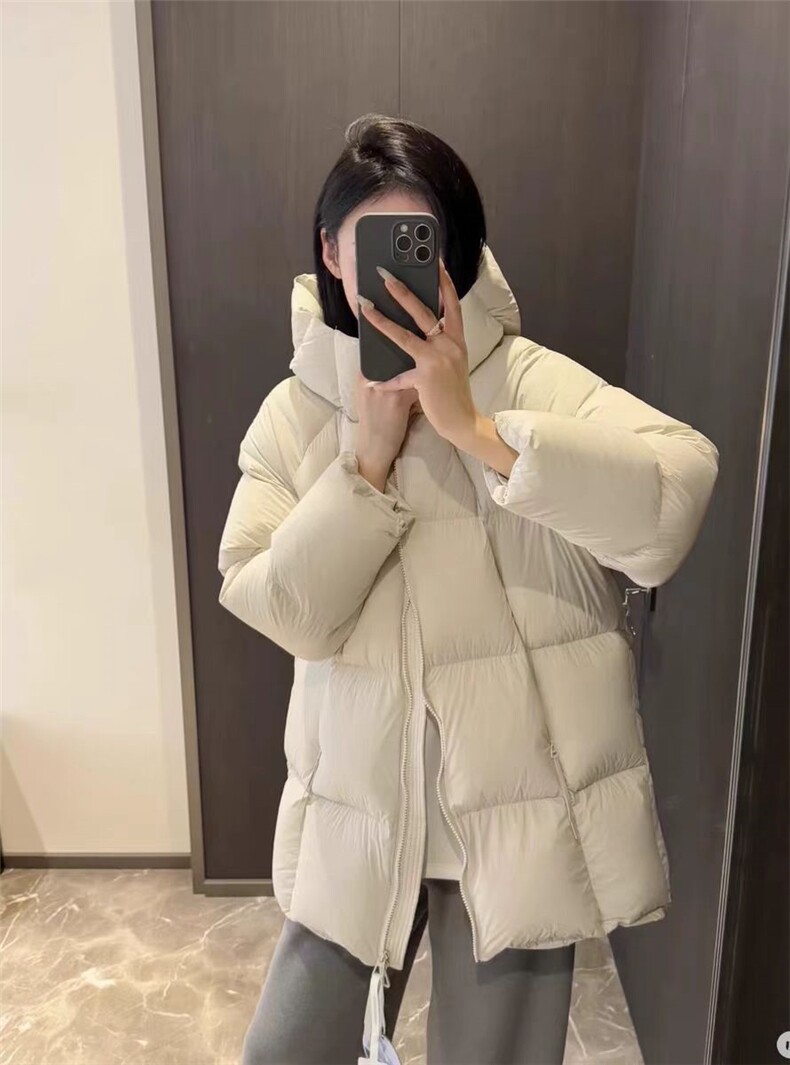 贝贝款羽绒服2024安心绒新标泡芙羽绒服中长款加厚外套女，女装棉衣/棉服，牛米欧羽绒服工厂店
