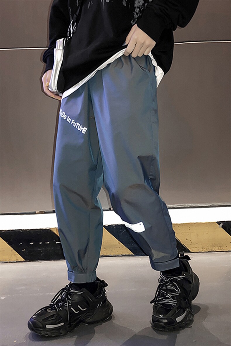 【】A003-HZ7305-P50夏装新款魔术贴个性休闲九分裤女模,男装休闲裤,电商A003