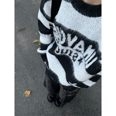 图cleanfit马海毛毛衣男宽松慵懒风高级感针织衫MY03-P60，男装针织衫/毛衣，星座1007（原301D）