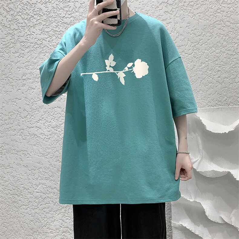 230g重磅纯棉短袖t恤男大码半袖半截袖 DX17360-P20图片