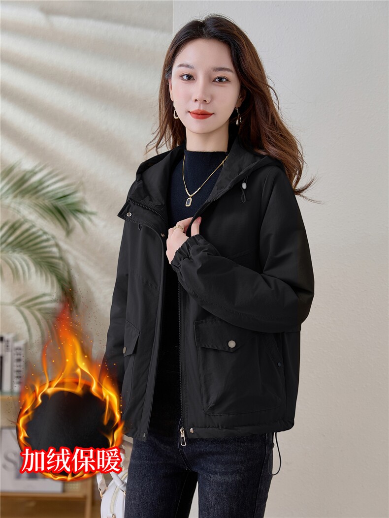 现货！现货！加绒加厚派克服2025冬季女装新款宽松休闲连帽棉服,女装棉衣/棉服,以桐