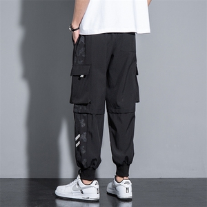 男春夏薄款冰丝工装裤 M-4XLP55 5XL-10XLP60图片