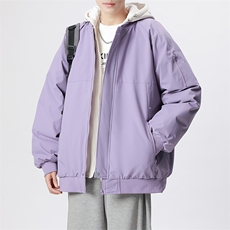 无影墙美式假两件棉服外套男2026秋冬宽松棉衣夹克A436-2583-P95，男装夹克，电商A436