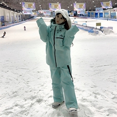 连帽防水防风保暖男女潮大码滑雪服套装HF66+K1002J加绒P240控388，男装棉衣，电商A001