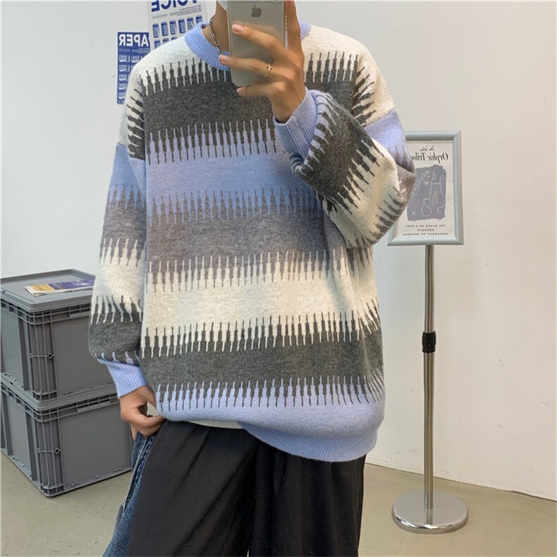 秋冬针织衫圆领套头毛衣MY27P60,男装针织衫/毛衣,电商D325