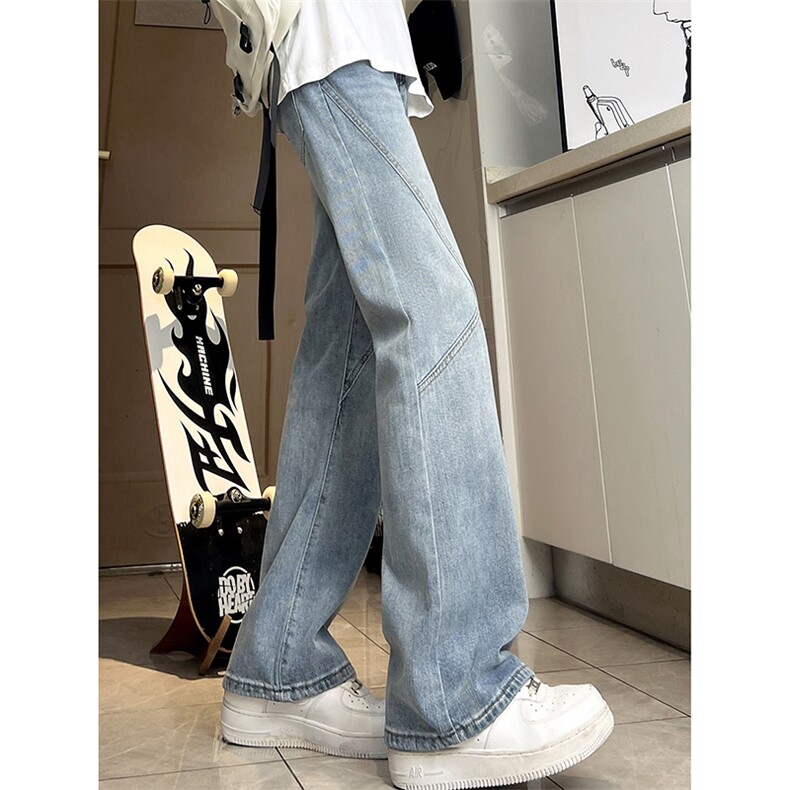 A178  秋冬季新款美式休闲牛仔裤男直筒宽松7006  P55限价68图片