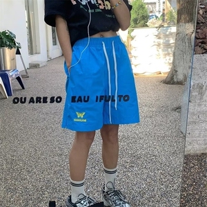 美式复古运动短裤夏季男女休闲中裤潮薄款篮球速干五分裤ins潮图片
