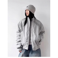 美式潮牌复古解构加厚短款棉服男女冬季百搭立领棉衣MF380-P78，男装棉衣，星座412-3