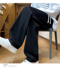 2025秋冬新款高品质简约时尚白底百搭休闲牛仔裤P48，男装牛仔裤，电商B388