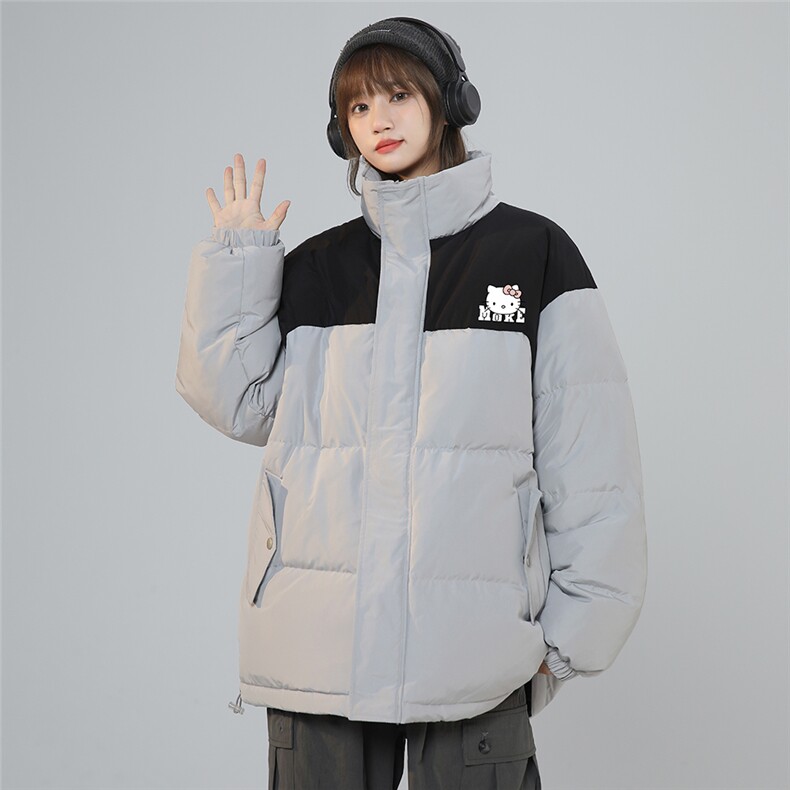 无差价中性风23冬季卡通印花棉服外套TPMY64301特批P85控138,男装棉衣,电商A268