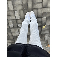 自家图，图白色牛仔裤男秋冬微喇叭cleanfit裤子KZA37-P55，男装牛仔裤，星座1007（原301D）