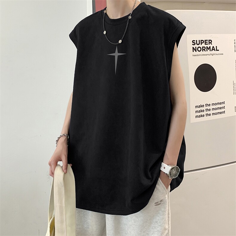 量大优可提供视频2024夏季美式麂皮绒背心D223A-BP2407-P18，男装背心/马甲，电商019-1