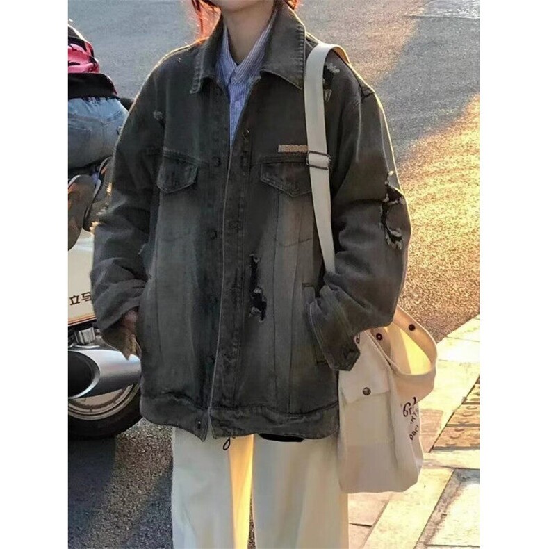 DA5115-P68新款美式复古牛仔外套春秋新款百搭夹克上衣-网图现货,男装夹克,星座603-2