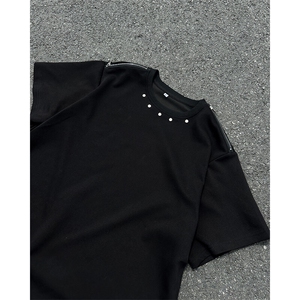 夏季宽松美式高街个性短袖潮XZ808B-WH057-P48图片