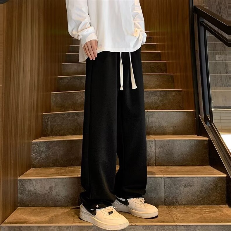 2023春秋运动直筒裤男休闲潮学生日系复古痞帅韩版潮流裤子KA54,男装休闲裤,星座1116A-1（原606A）