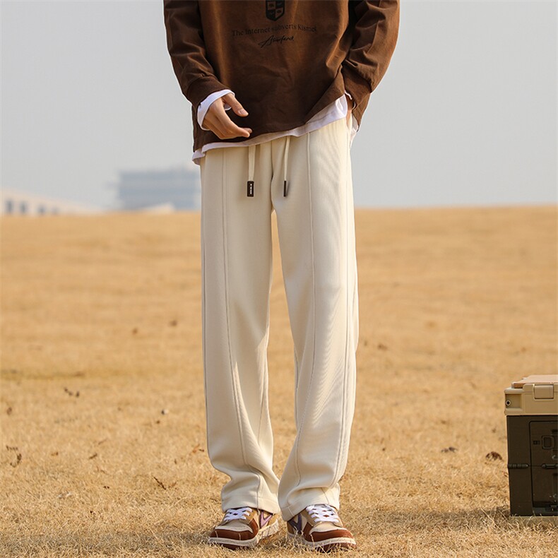 2024新款宽松直筒卫裤65%棉 35%715-6-BK807P55图片
