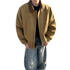 美式工装夹克水洗帆布翻领外套男xh90-特p80，男装夹克，电商B367