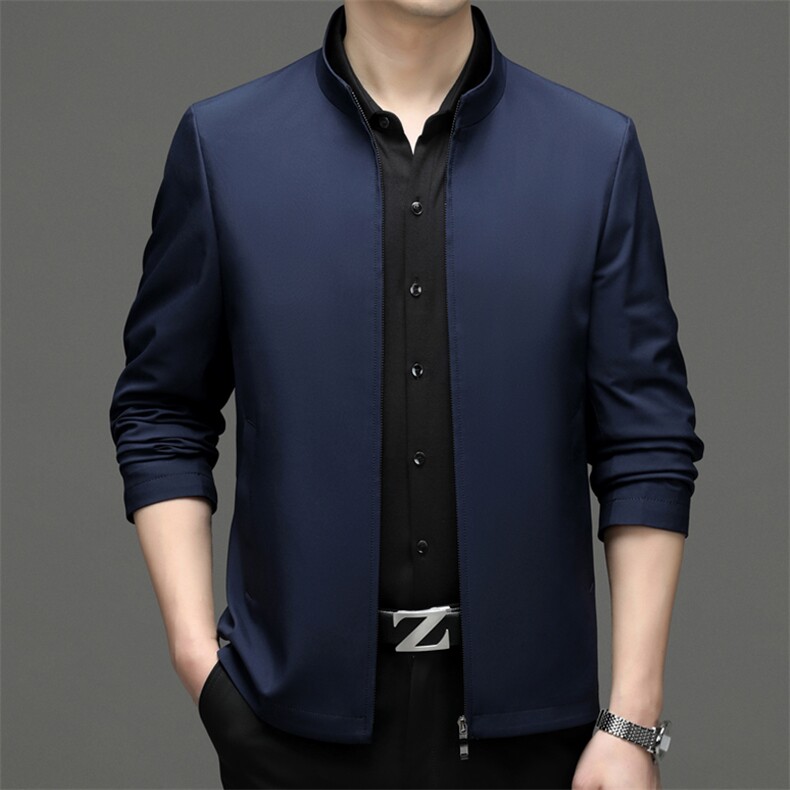 Z1316春季新款2023年男士休闲长袖立领夹克商务外套,男装夹克,电商B360