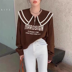 卫衣百搭款,女装卫衣/绒衫,茶玛