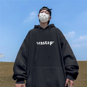 ！ 秋季重磅宽松大码港风wast印花连帽卫衣LW09-特p35图片